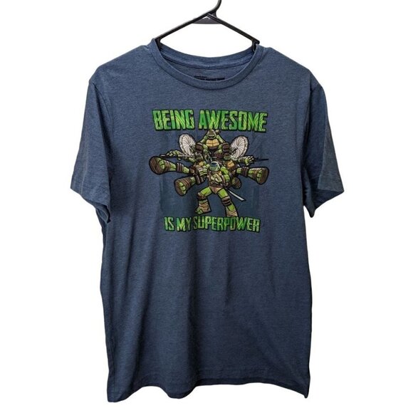 Teenage Mutant Ninja Turtles Gray M Medium T-Shirt - Picture 1 of 4